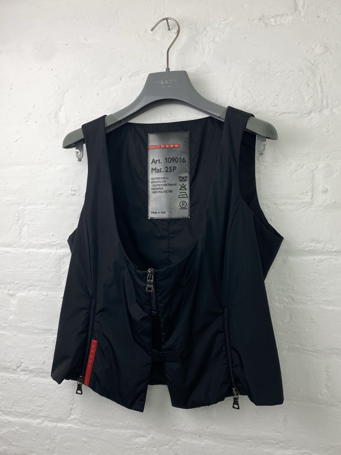 FW 99 Sport Nylon Bustier Top by PRADA in size IT 44 from TOPS category