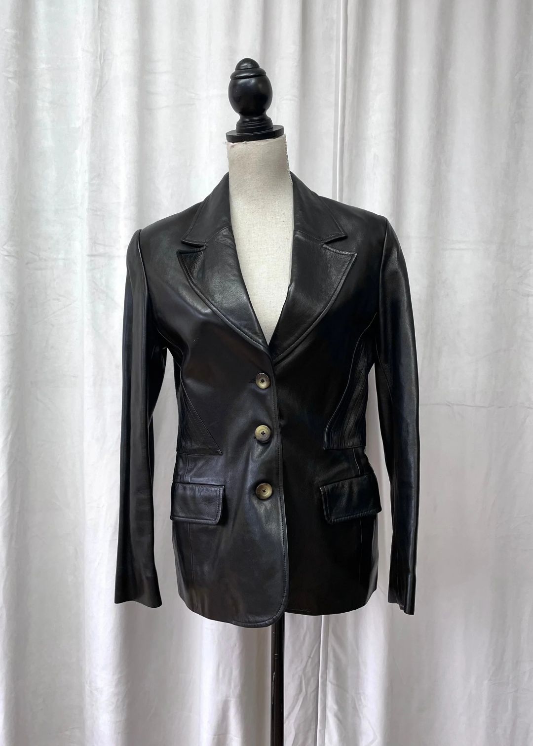 Sonia Rykiel Leather Jacket, 1990's by SONIA RYKIEL in size L from COATS & JACKETS category