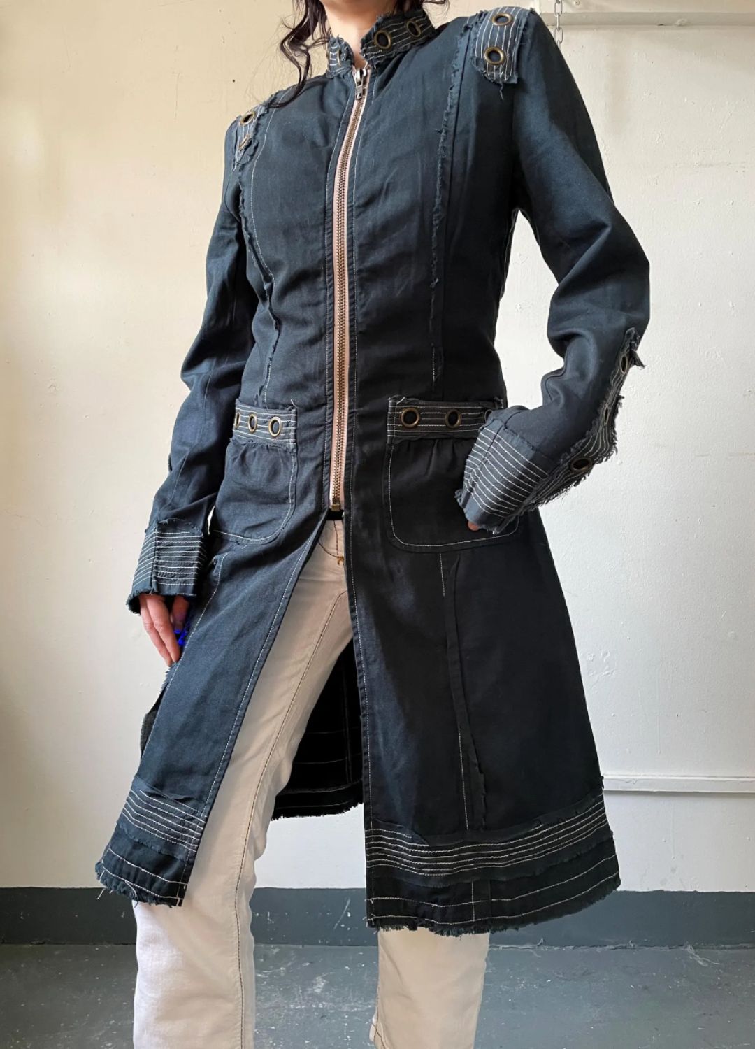 2000s Marc Jacobs pirate jacket in blue by MARC JACOBS in size M from COATS & JACKETS category