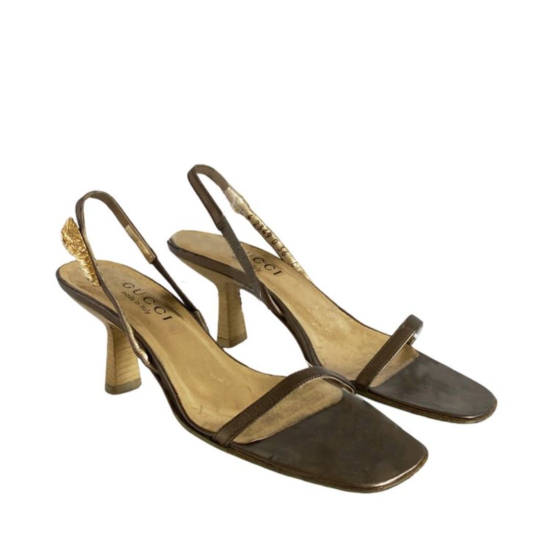 GUCCI SNAKE SLINGBACKS  by GUCCI in size W36 from SHOES category