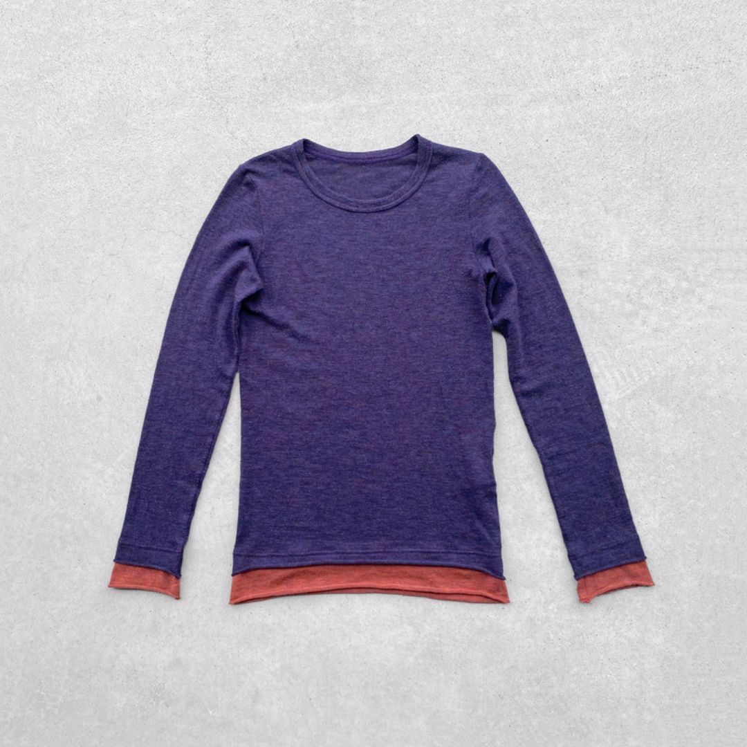 Yohji Yamamoto SS08 Double Layer Longsleeve by YOHJI YAMAMOTO in size M from TOPS category