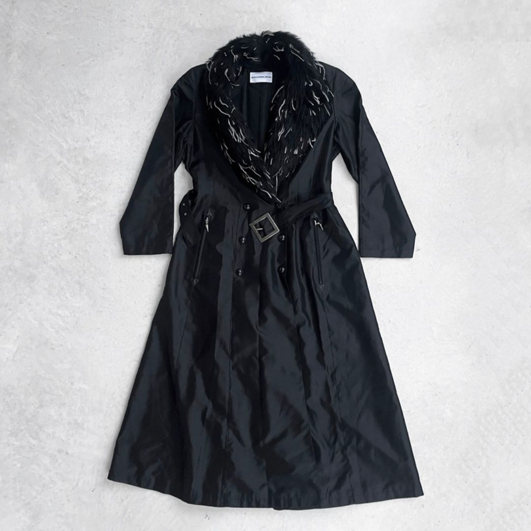 Thierry Mugler 1990s Nylon Trench Coat by THIERRY MUGLER in size S from COATS & JACKETS category