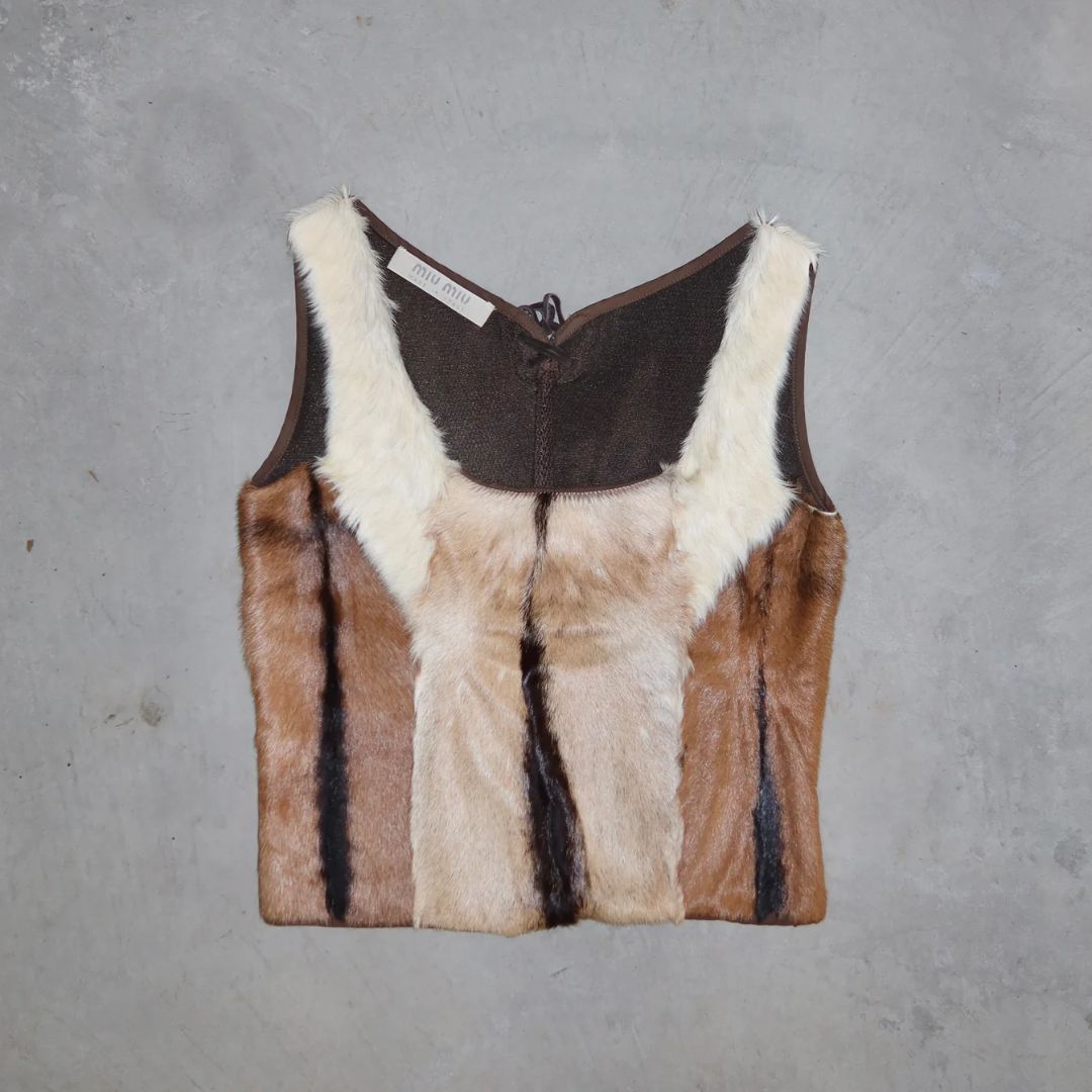 Miu Miu AW1999 Cowhide Top by MIU MIU in size IT 40 from TOPS category