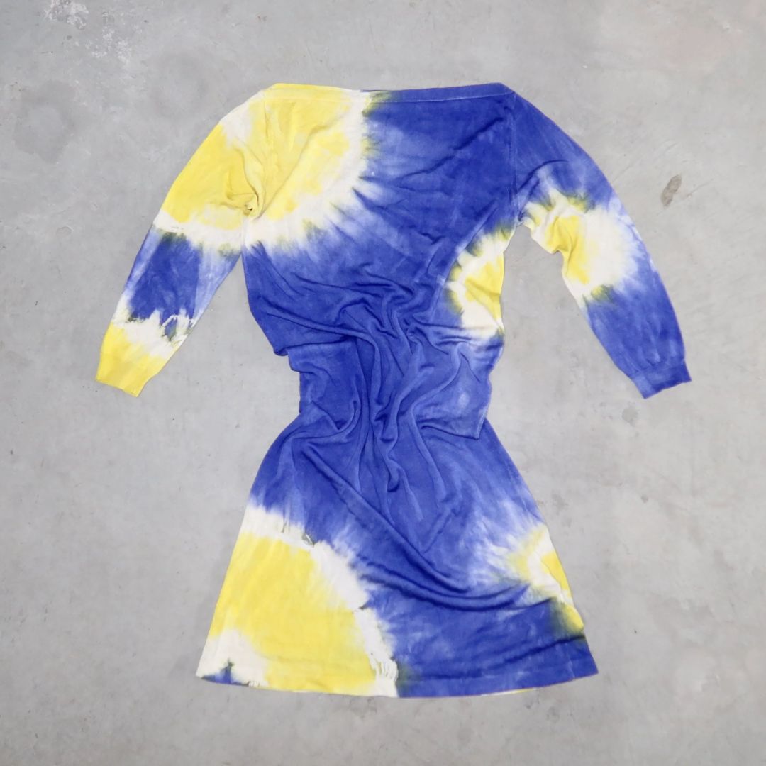 Blumarine SS2010 Silk Tie Dye Mini Dress by BLUMARINE in size IT 40 from DRESSES category