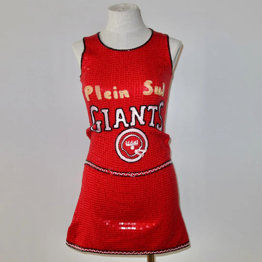 Plein Sud Sequin Basketball Mini Dress by PLEIN SUD in size FR 36 from DRESSES category