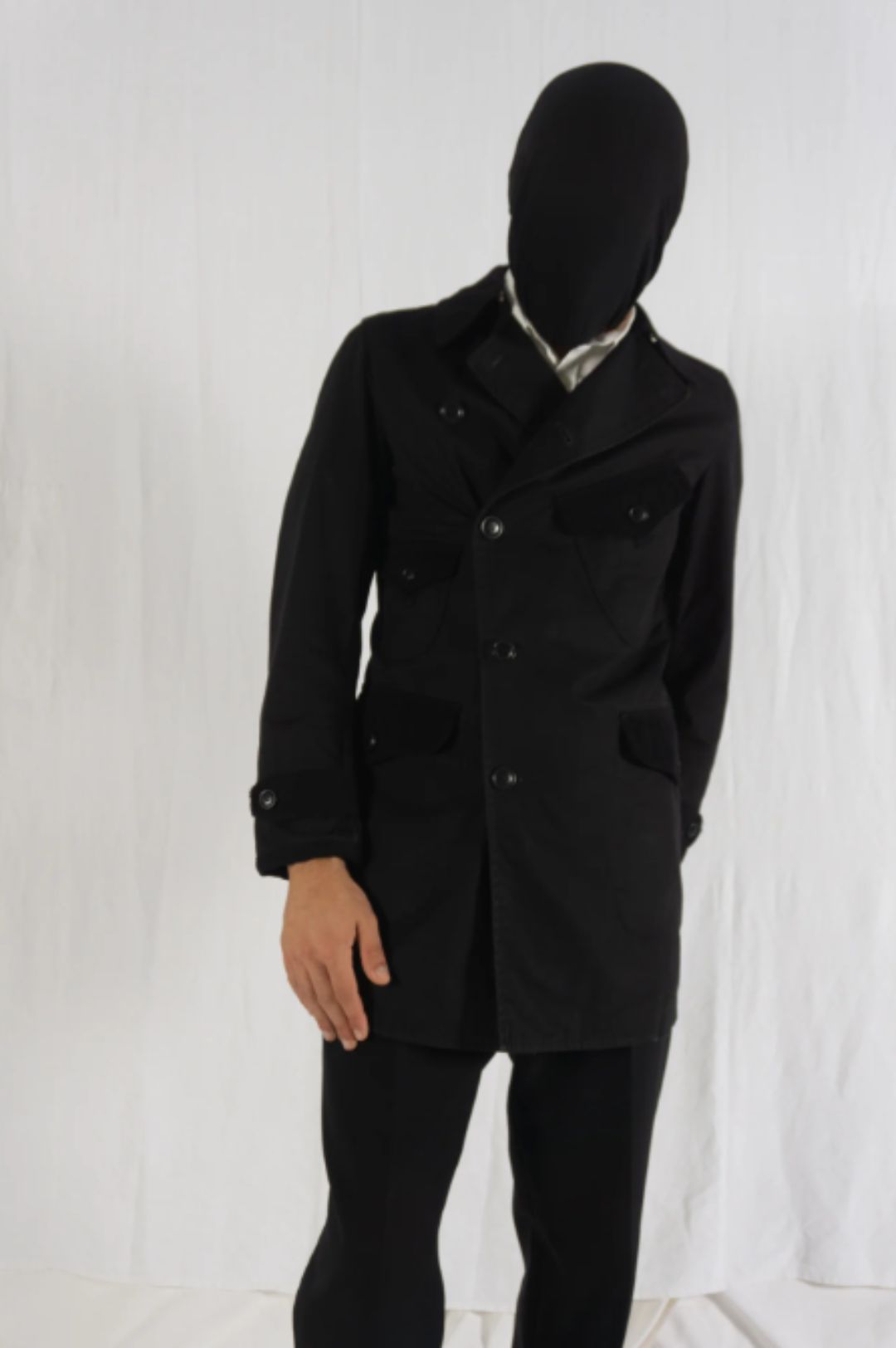 JUNYA WATANABE MAN COMME DES GARÇONS ASYMMETRICAL TRENCH A/W 2013 by JUNYA WATANABE in size S from COATS & JACKETS category