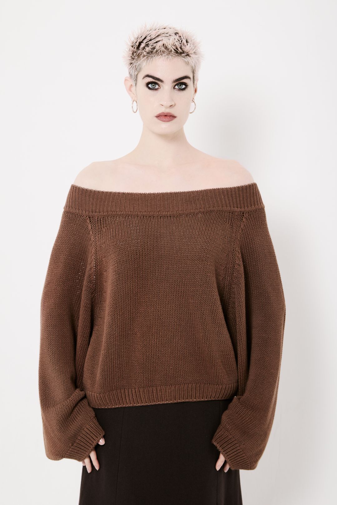 The Row brown slouch jumper by The Row in size S from KNITWEAR category
