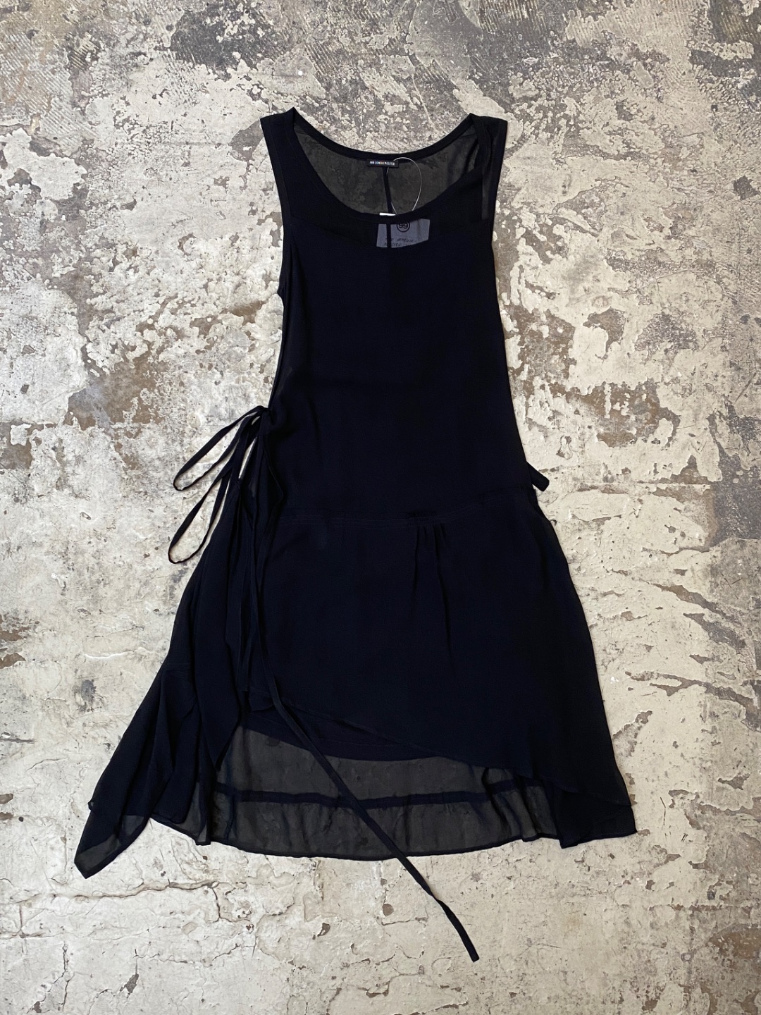 Ann Demeulemeester S/S2005 Asymmetric Silk Dress by ANN DEMEULEMEESTER in size S from DRESSES category