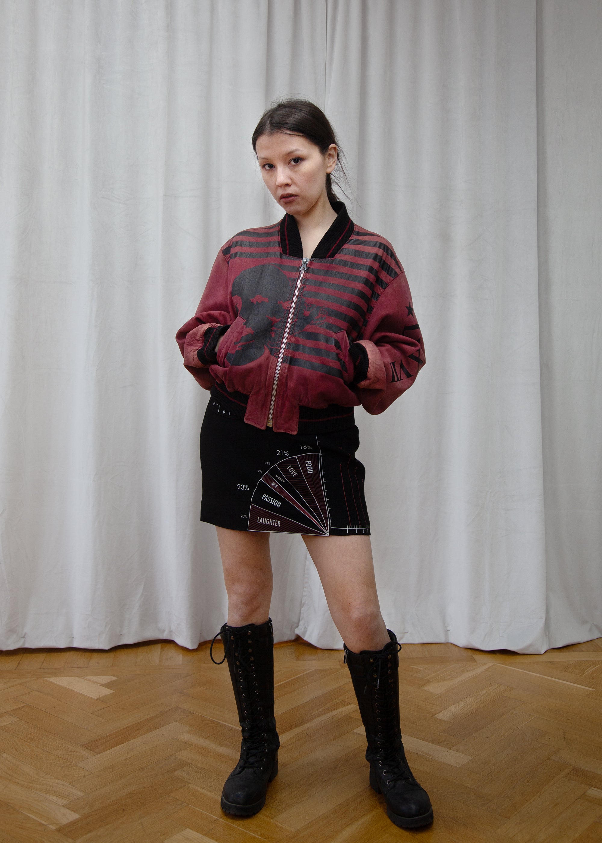 Jean Paul Gaultier leather jacket, Spring 1987 by JEAN PAUL GAULTIER in size IT 44 from COATS & JACKETS category