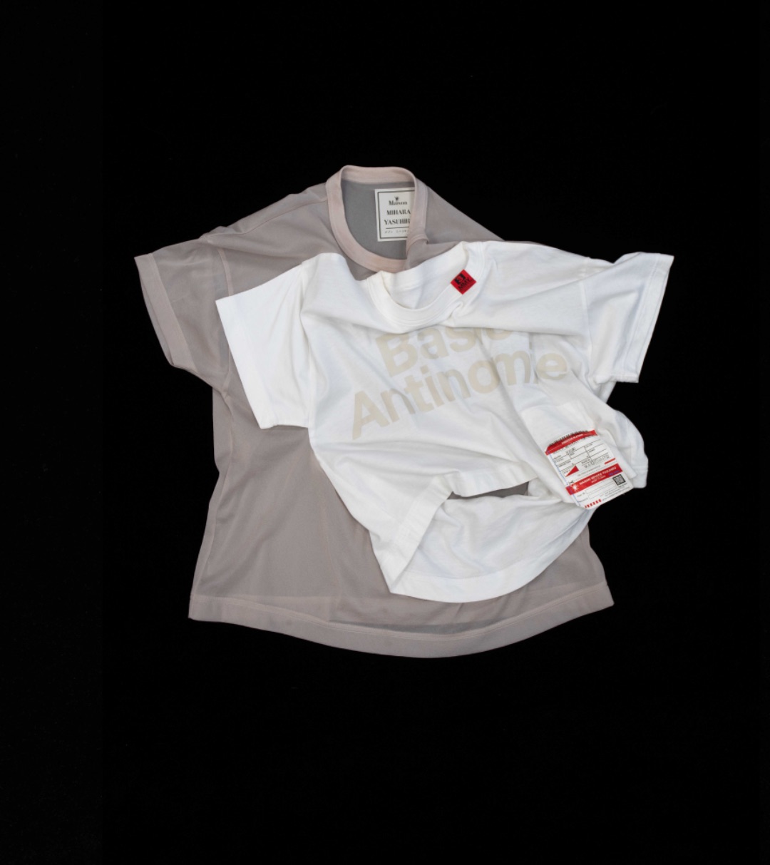 MAISON MIHARA YASUHIRO SS'21 LAYERED T by MAISON MIHARA YASUHIRO in size L from TOPS category