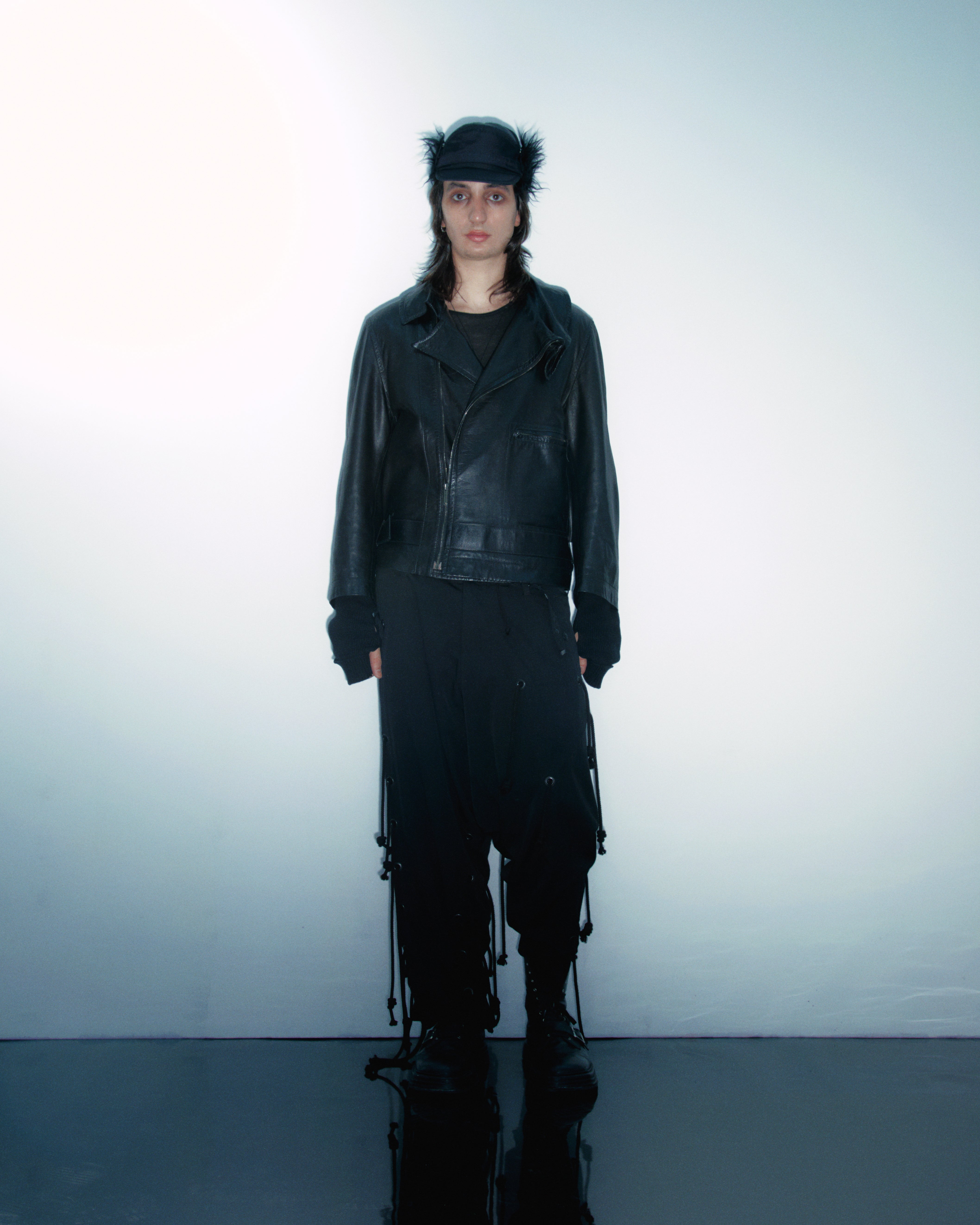Garbadine Tassel Tapered Trousers by YOHJI YAMAMOTO in size N/A from trousers category