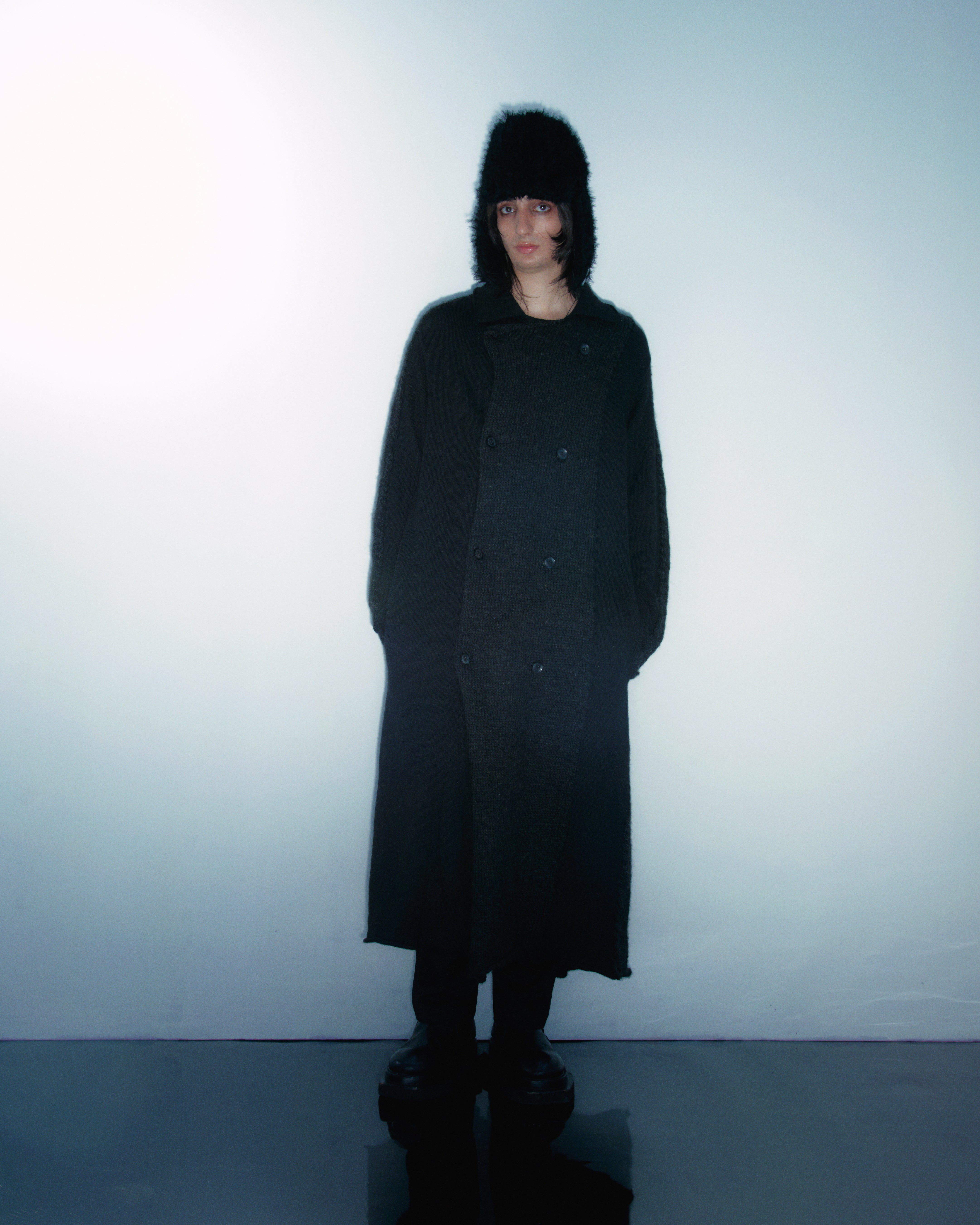 Patchwork Knitted Cardigan by YOHJI YAMAMOTO in size N/A from KNITWEAR category
