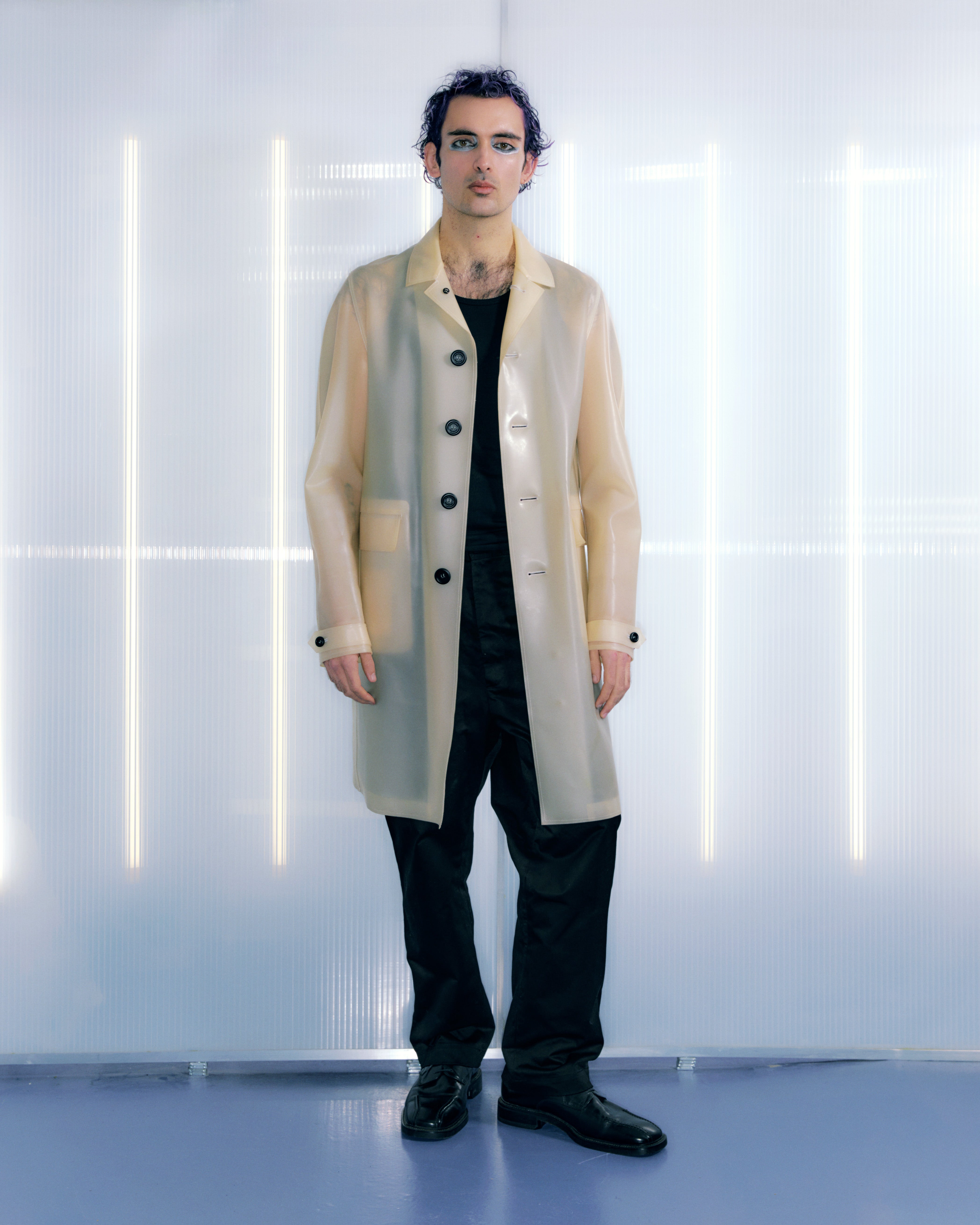 Skin tone PVC Trenchcoat by BURBERRY in size XL from COATS & JACKETS category