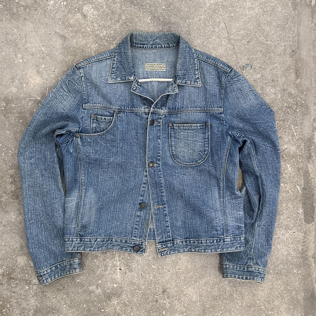 New York Industrie ss03 'jean pocket' denim jacket by New York Industrie in size M from COATS & JACKETS category