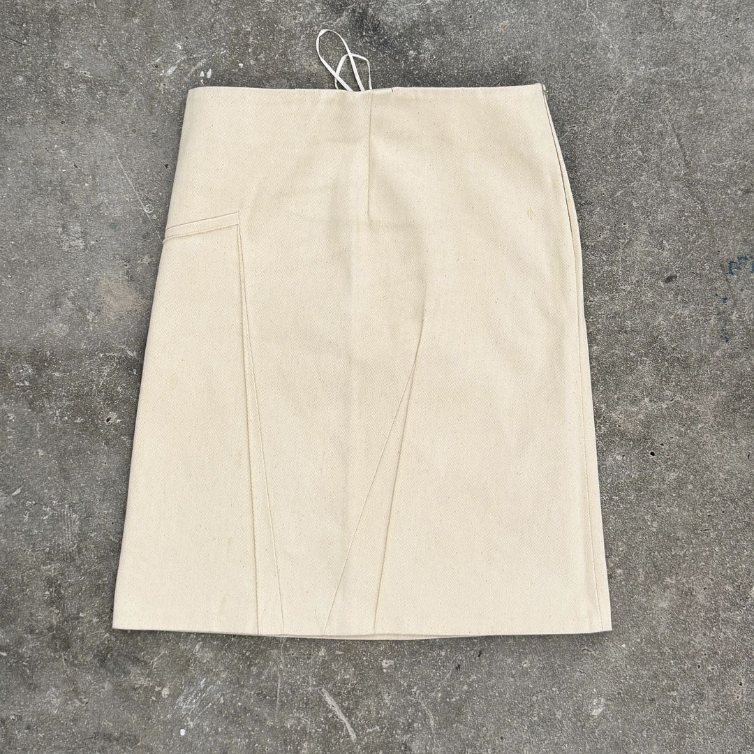 Uniform early 00s abstract panel canvas skirt by Uniform in size M from SKIRTS category