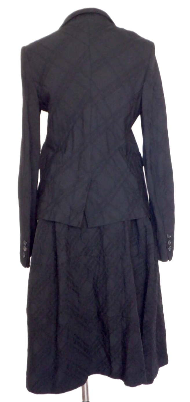Comme Des Garcons large checkered blazer gathered skirt set by COMME DES GARÇONS in size S from SUITS category