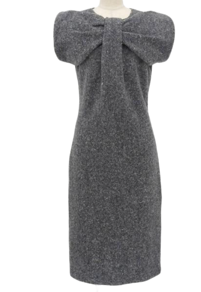 Jil Sander Puff Bow Chest Sless Knit Midi dress by JIL SANDER in size S from DRESSES category