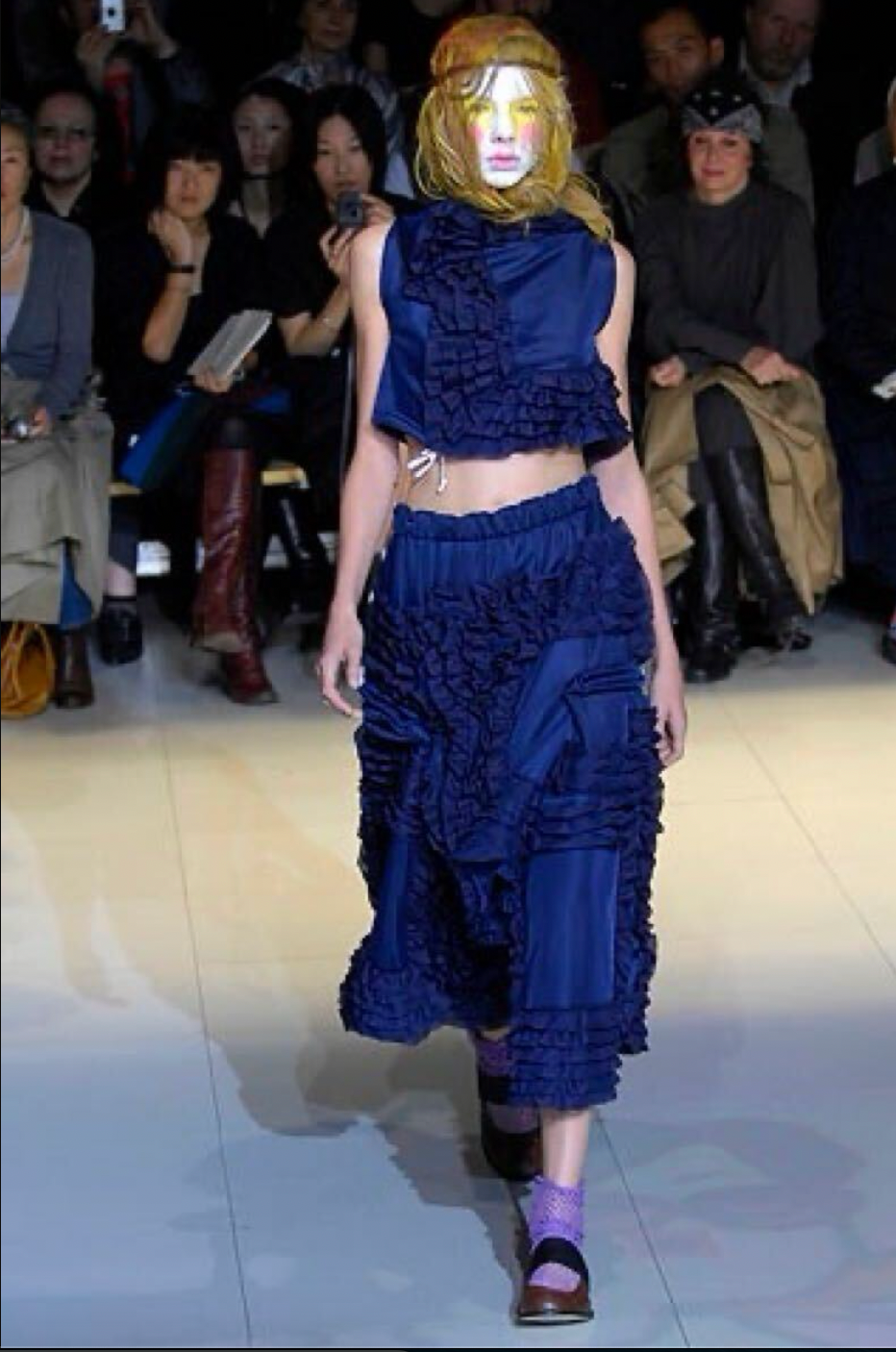 Comme Des Garcons frill napkin square top 2008 SS runway by COMME DES GARÇONS in size S from TOPS category