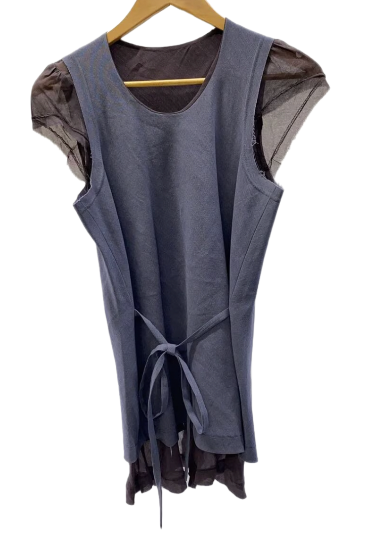 Comme des garcons scoop neck SS sheer puff SS top AD1993 by COMME DES GARÇONS in size XS from TOPS category