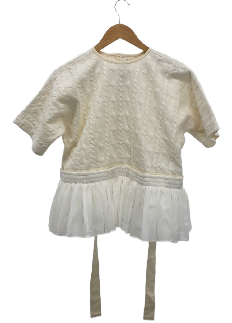 Tao COMME des GARCONS SS Knit sweater w detachable Tulle skirt by COMME DES GARÇONS in size S from TOPS category