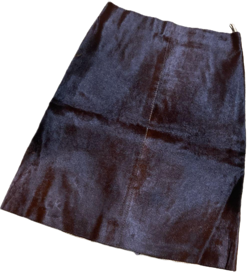 Marni Horse Leather Pony A Line Skirt by MARNI in size S from SKIRTS category