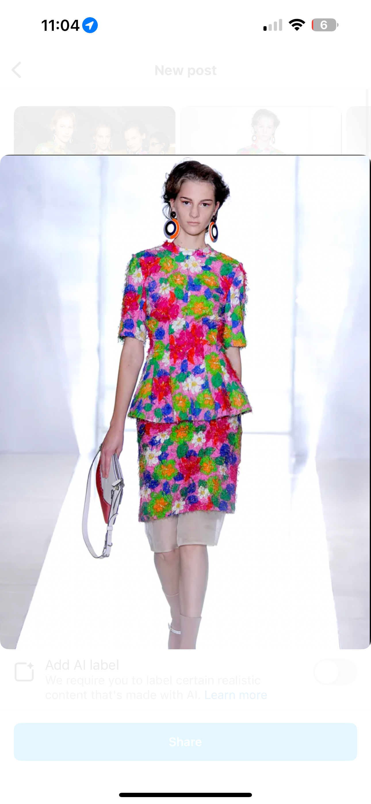 MARNI Flower Print Blouse 2012SS Collection Runway by MARNI in size XS from TOPS category