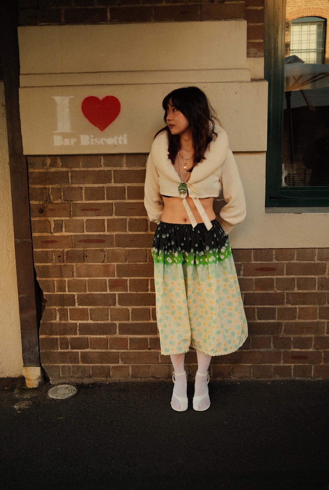 Prada Nylon Dot Tie dye Skirt by PRADA in size S from SKIRTS category