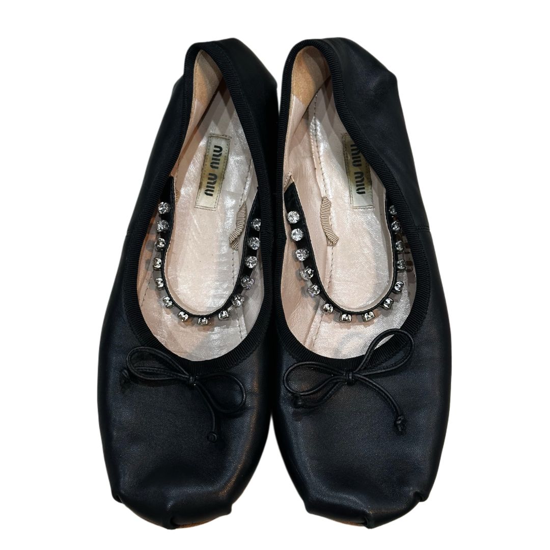 Miu Miu rhinestone Ballet Flats Sz 38.5 by MIU MIU in size EU 38 from SHOES category