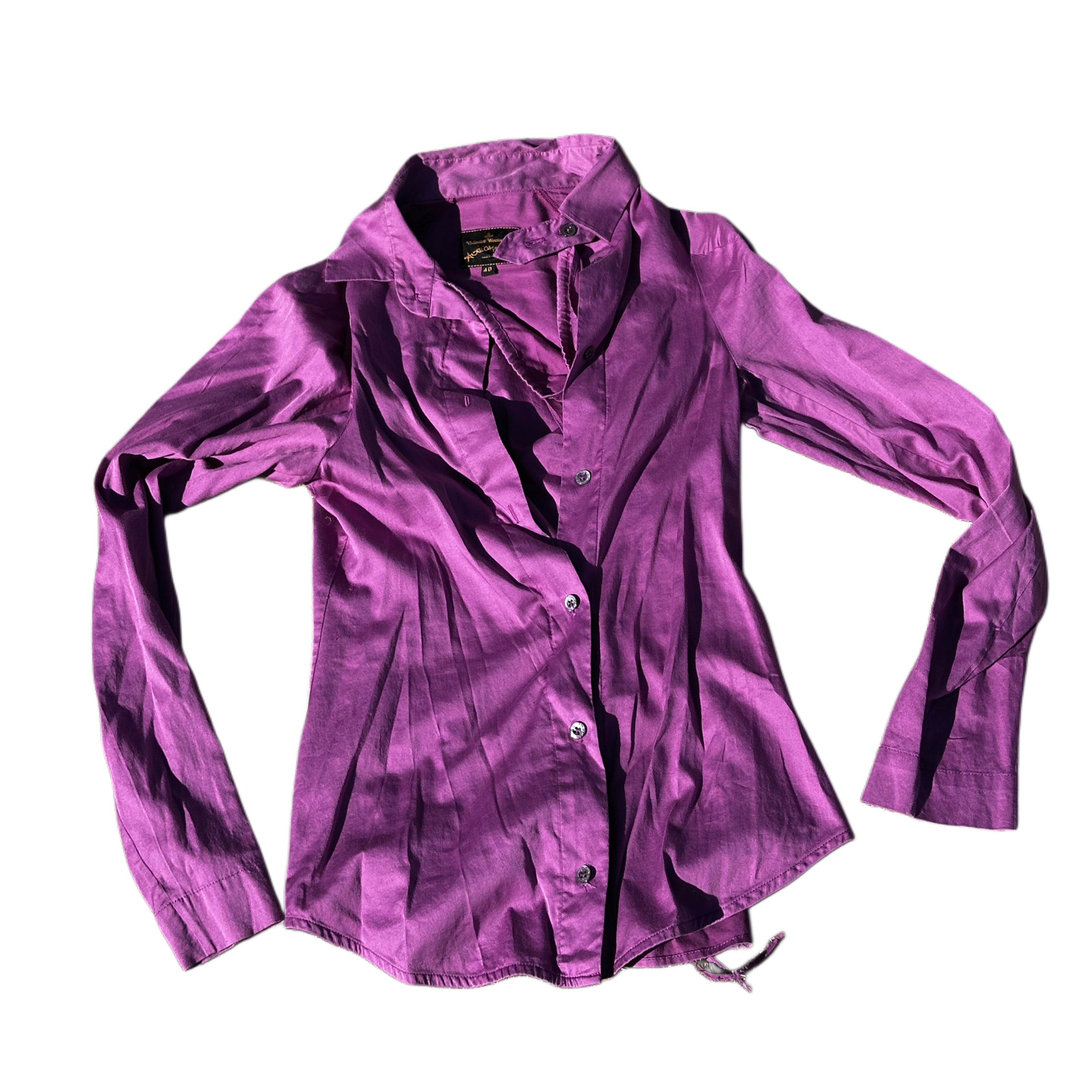 Vivienne Westwood Anglomania Cowl Neck Button Down LS Blouse by VIVIENNE WESTWOOD in size AU/UK 8 from TOPS category