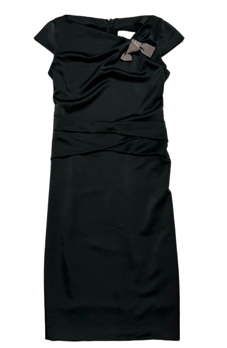 Valentino Knee Length Dress w assymetrical neck bow by VALENTINO in size S from DRESSES category