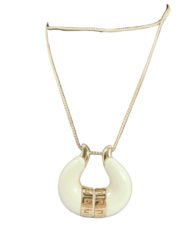 Givenchy Tribal Tooth Horn Gold Logo Necklace by LANVIN in size ONE SIZE from JEWELLERY & WATCHES category