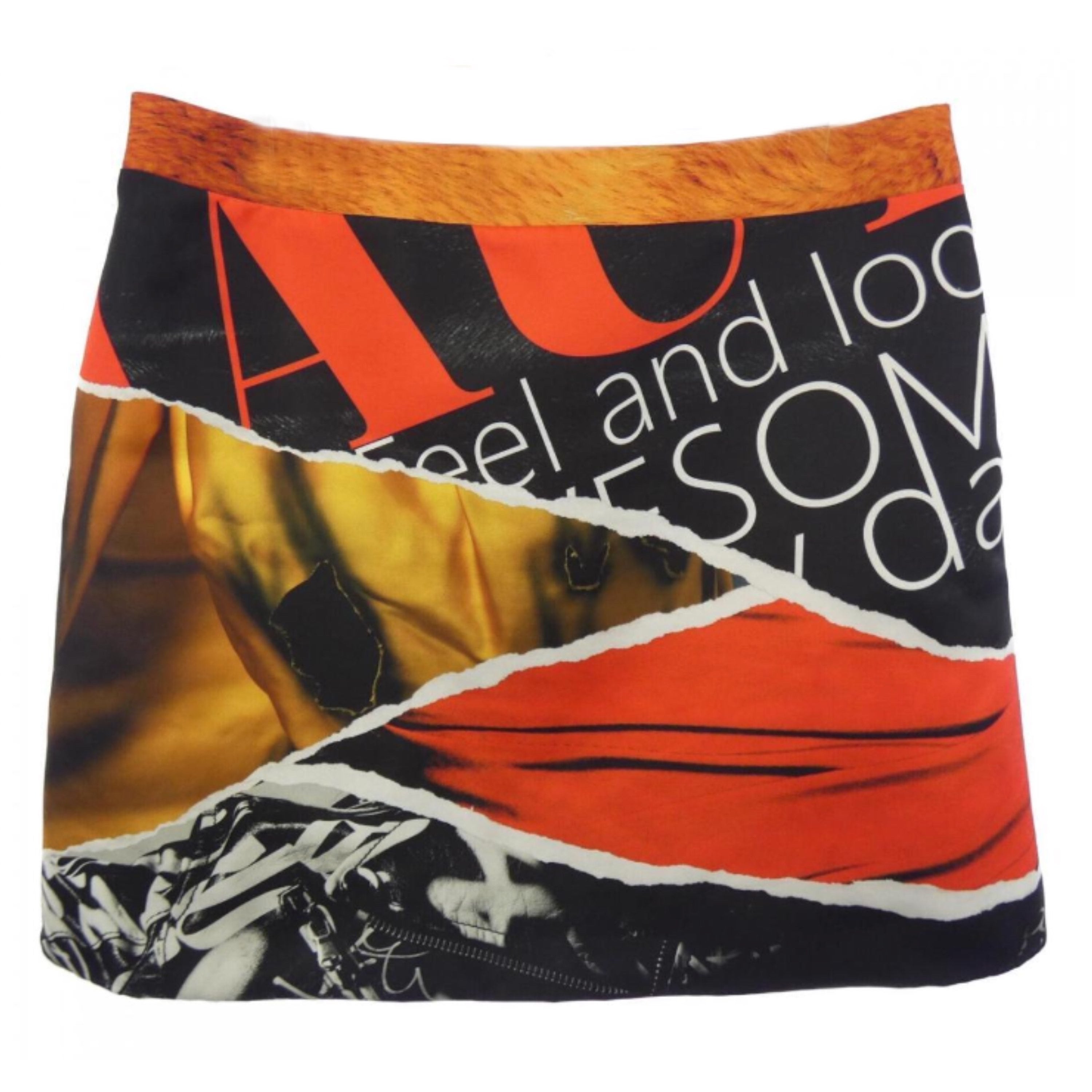 Moschino Couture Magazine Mini Skirt by MOSCHINO in size L from SKIRTS category