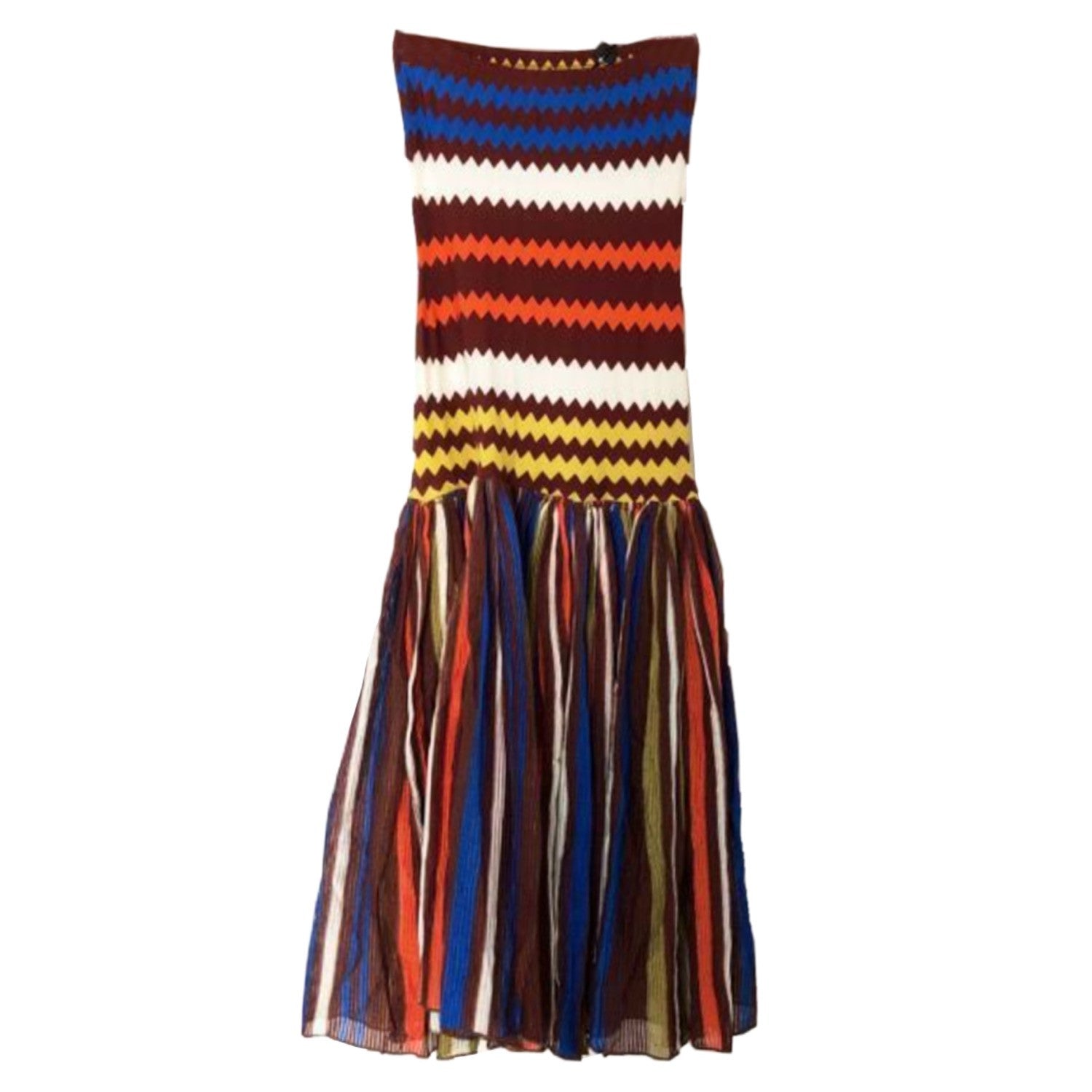 Missoni Zig Zag Tube Tulle Knit Midi Dress by MISSONI in size S from DRESSES category