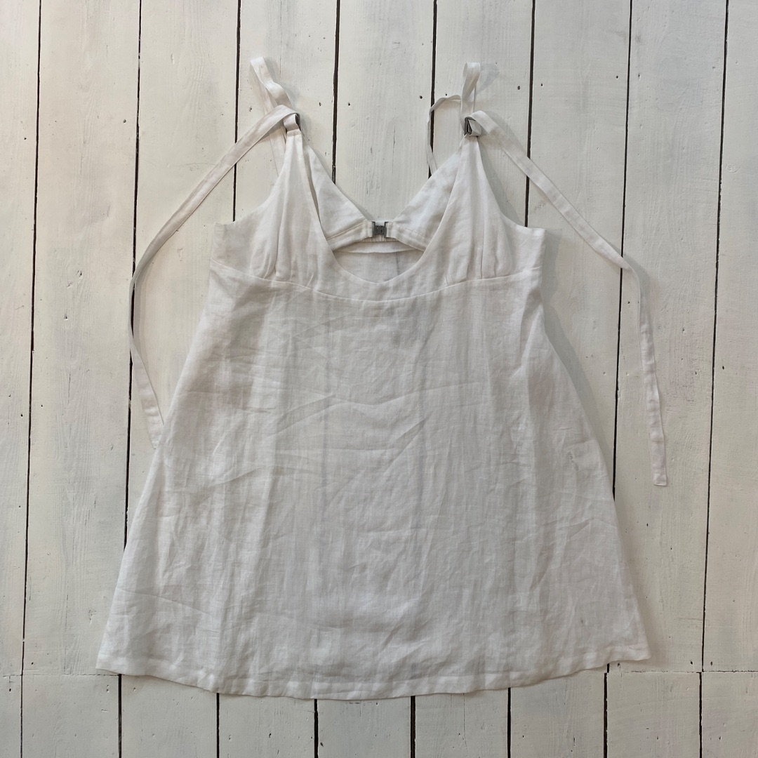 Dirk Bikkembergs S/S2003 Linen Dress with Built-In Bra by DIRK BIKKEMBERGS in size M from DRESSES category