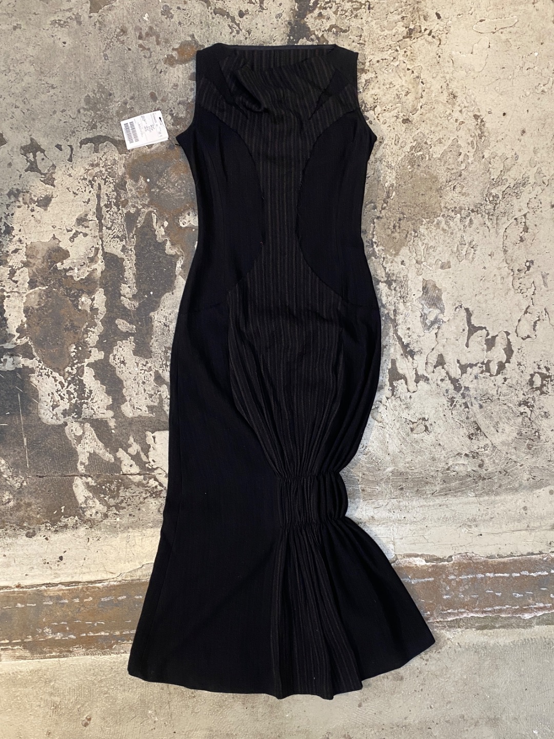 Atsuro Tayama F/W2002 Wool Panelled Long Dress by ATSURO TAYAMA in size M from DRESSES category