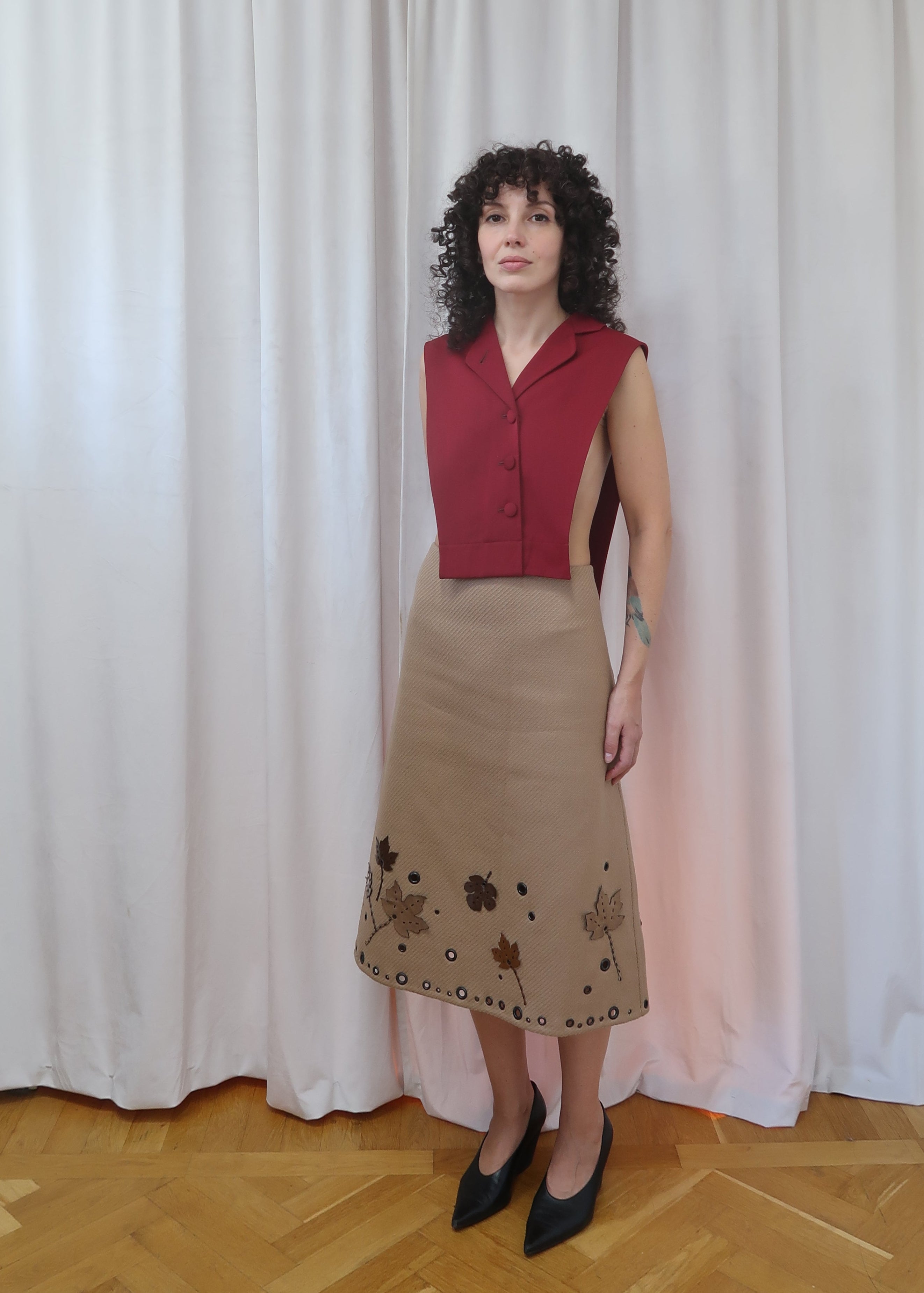 Jean Paul Gaultier bib, late 1980’s - early 1990’s by JEAN PAUL GAULTIER in size M from TOPS category