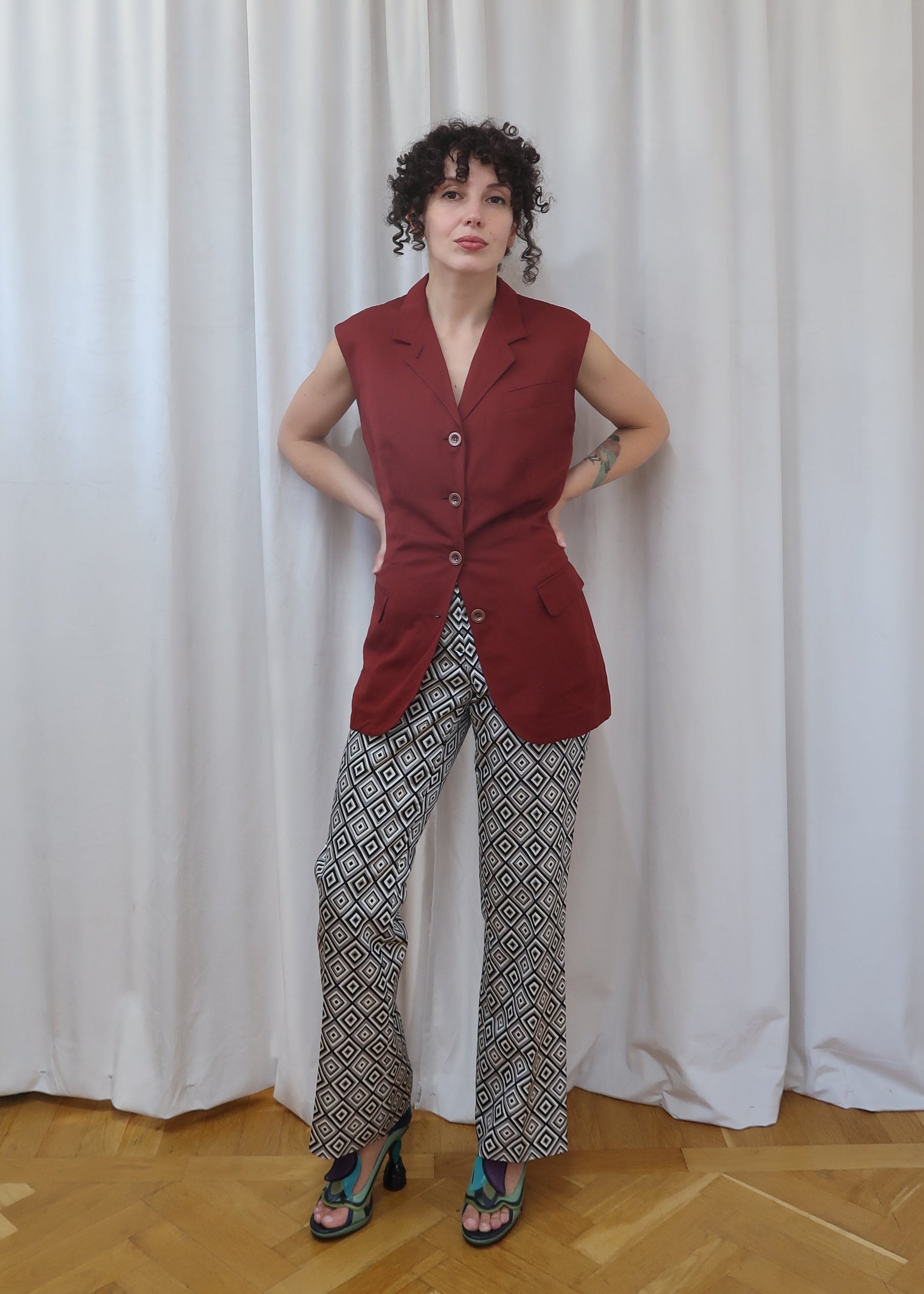 Jean Paul Gaultier waistcoat, late 1980’s - early 1990’s by JEAN PAUL GAULTIER in size IT 46 from TOPS category