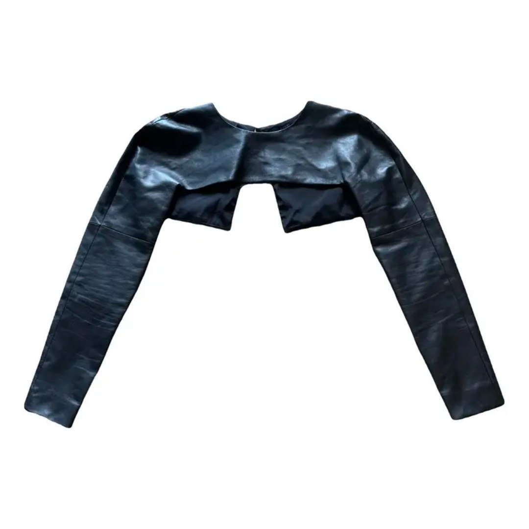 Gucci by Tom Ford leather bolero by GUCCI in size IT 40 from COATS & JACKETS category