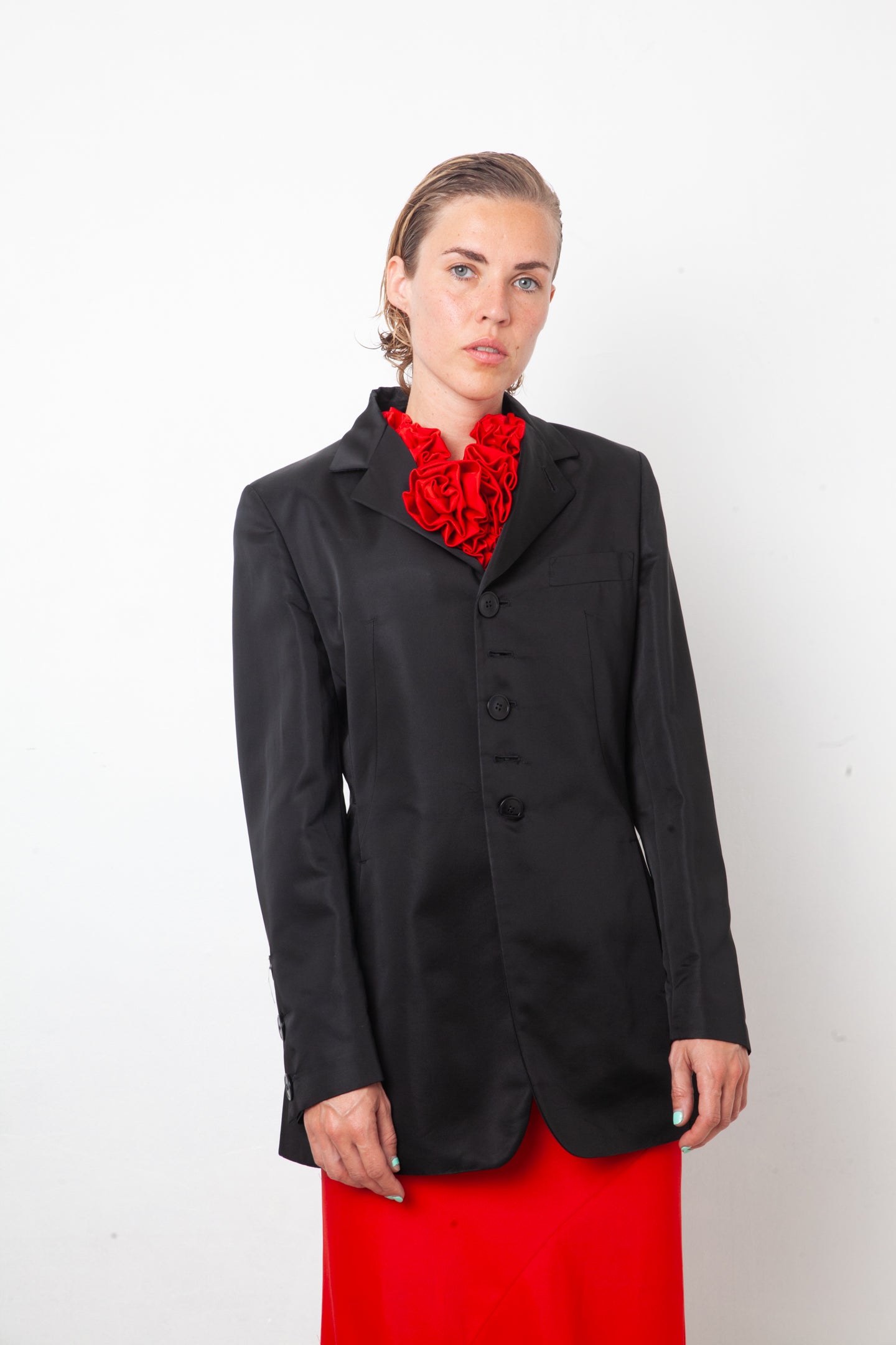 Dirk Bikkembergs 2000's nylon black jacket with large back pocket detail by DIRK BIKKEMBERGS in size IT 40 from COATS & JACKETS category