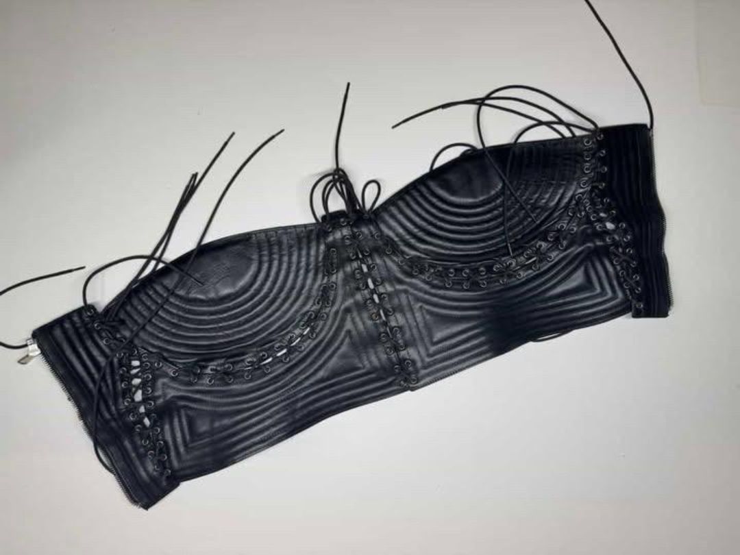 Jean Paul Gaultier 1995 Leather Corset  by JEAN PAUL GAULTIER in size M from ACCESSORIES category