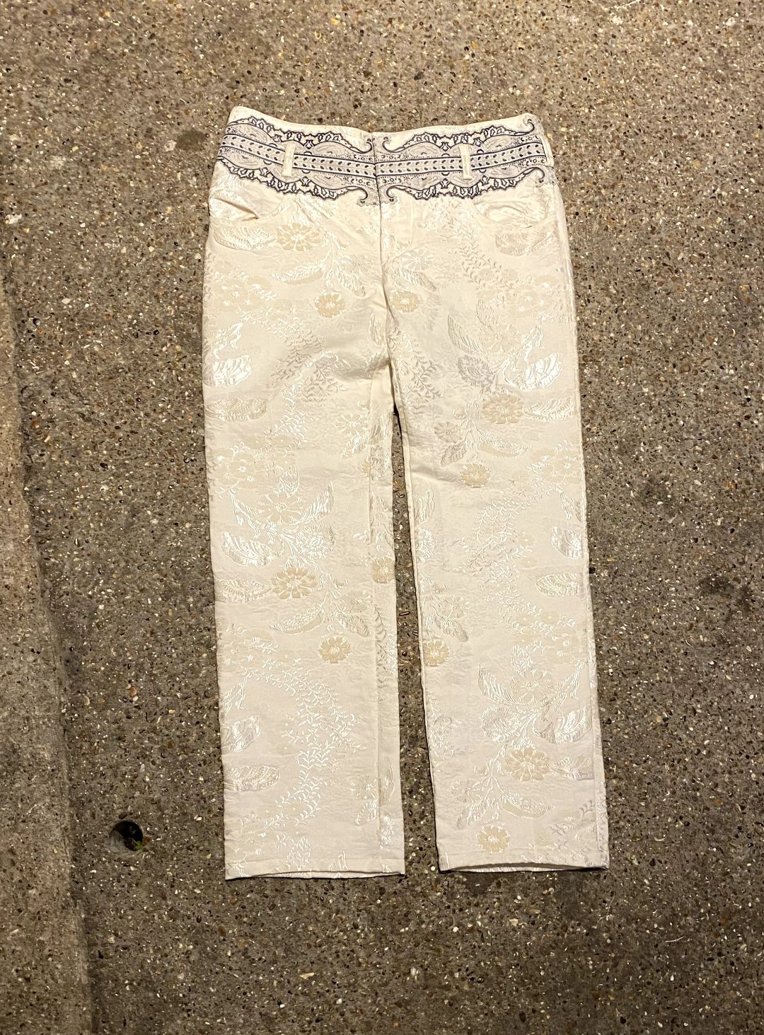 Balenciaga White jacquard trousers by BALENCIAGA in size EU 40 from trousers category