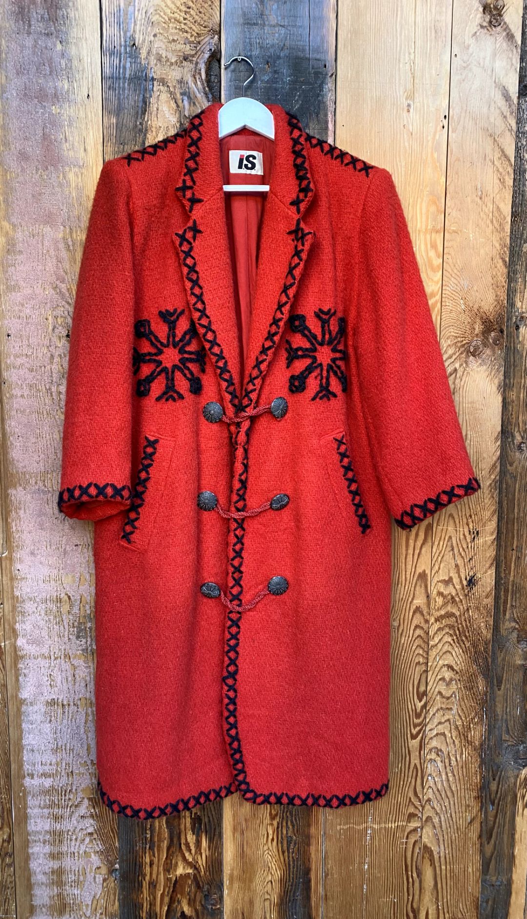 80s Issey Miyake Wool Red Coat by ISSEY MIYAKE in size S from COATS & JACKETS category