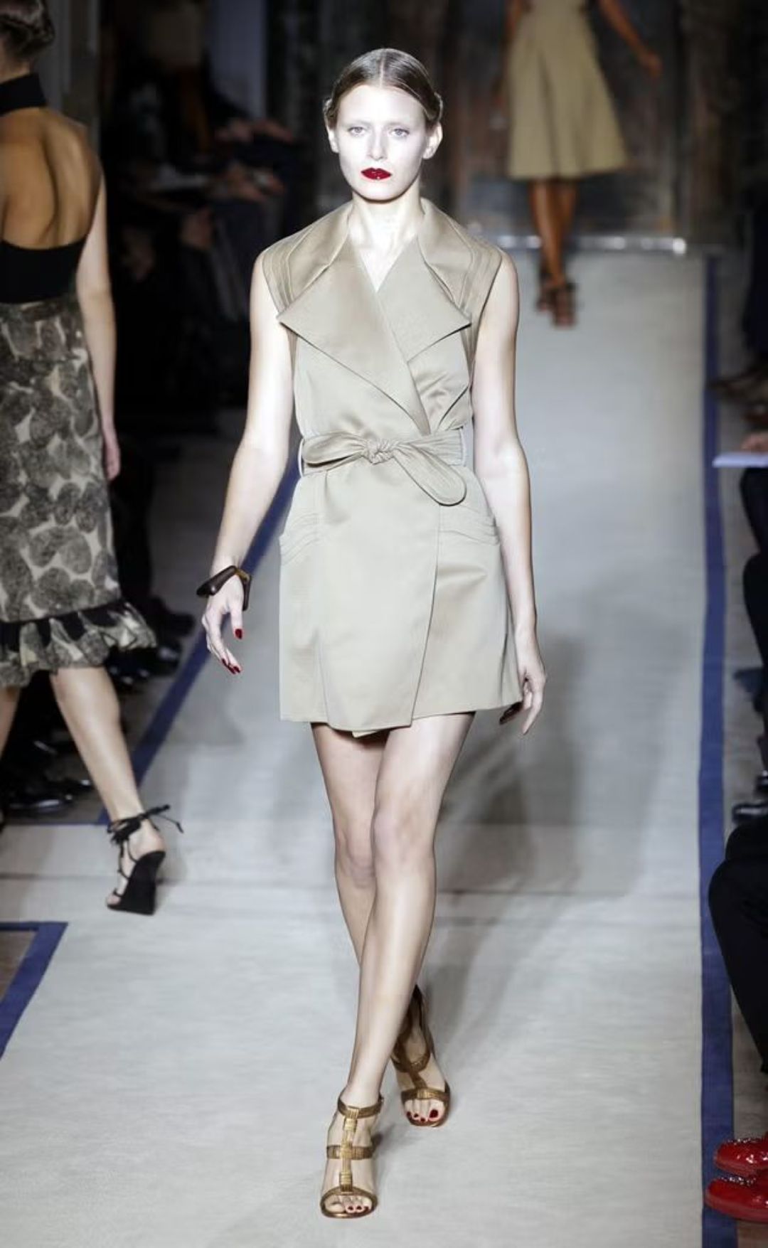 YSL 2011 runway Belted Tailored Gilet by YVES SAINT LAURENT in size M from COATS & JACKETS category