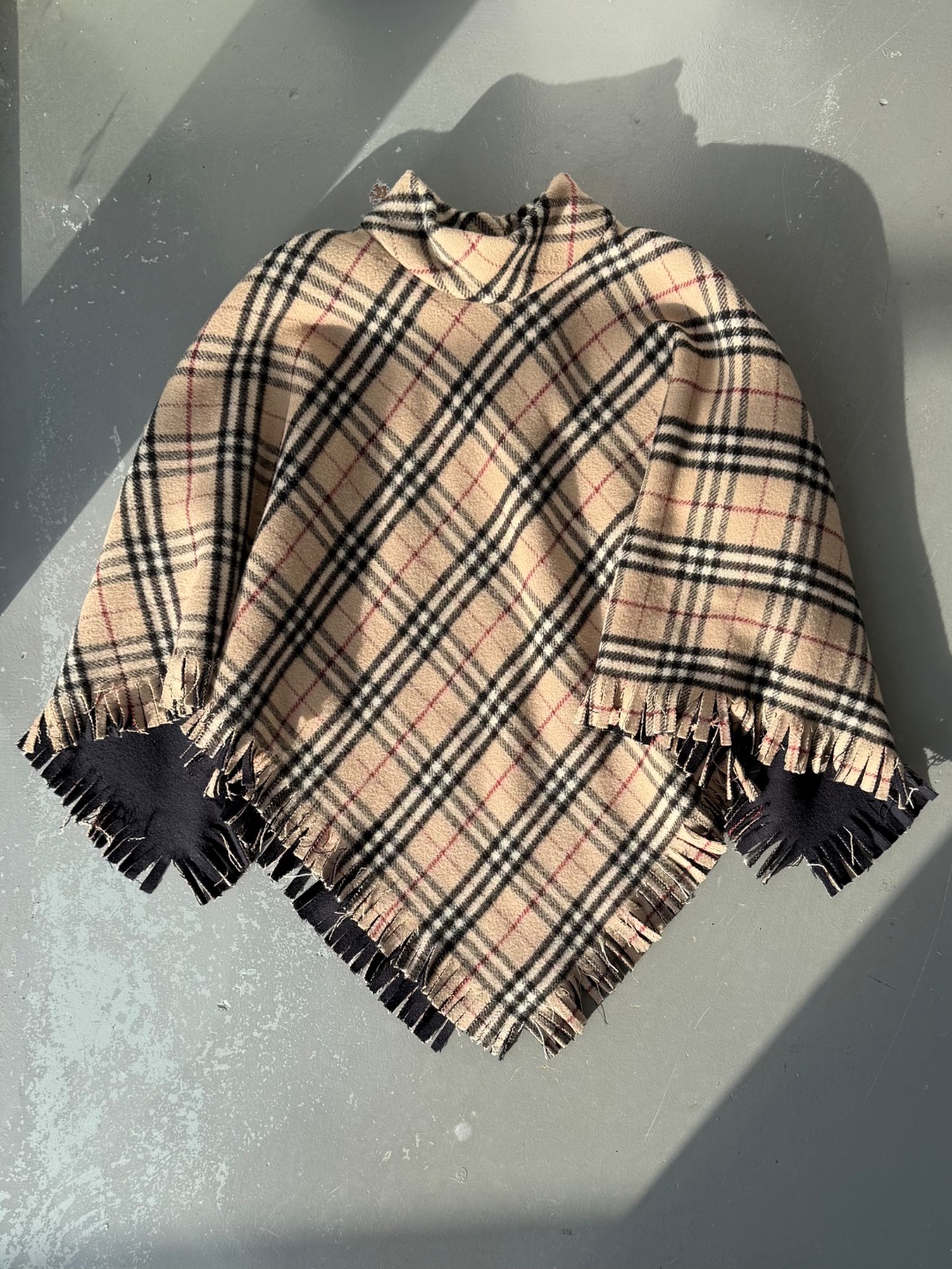 BURBERRY CHECK PONCHO by BURBERRY in size ONE SIZE from COATS & JACKETS category