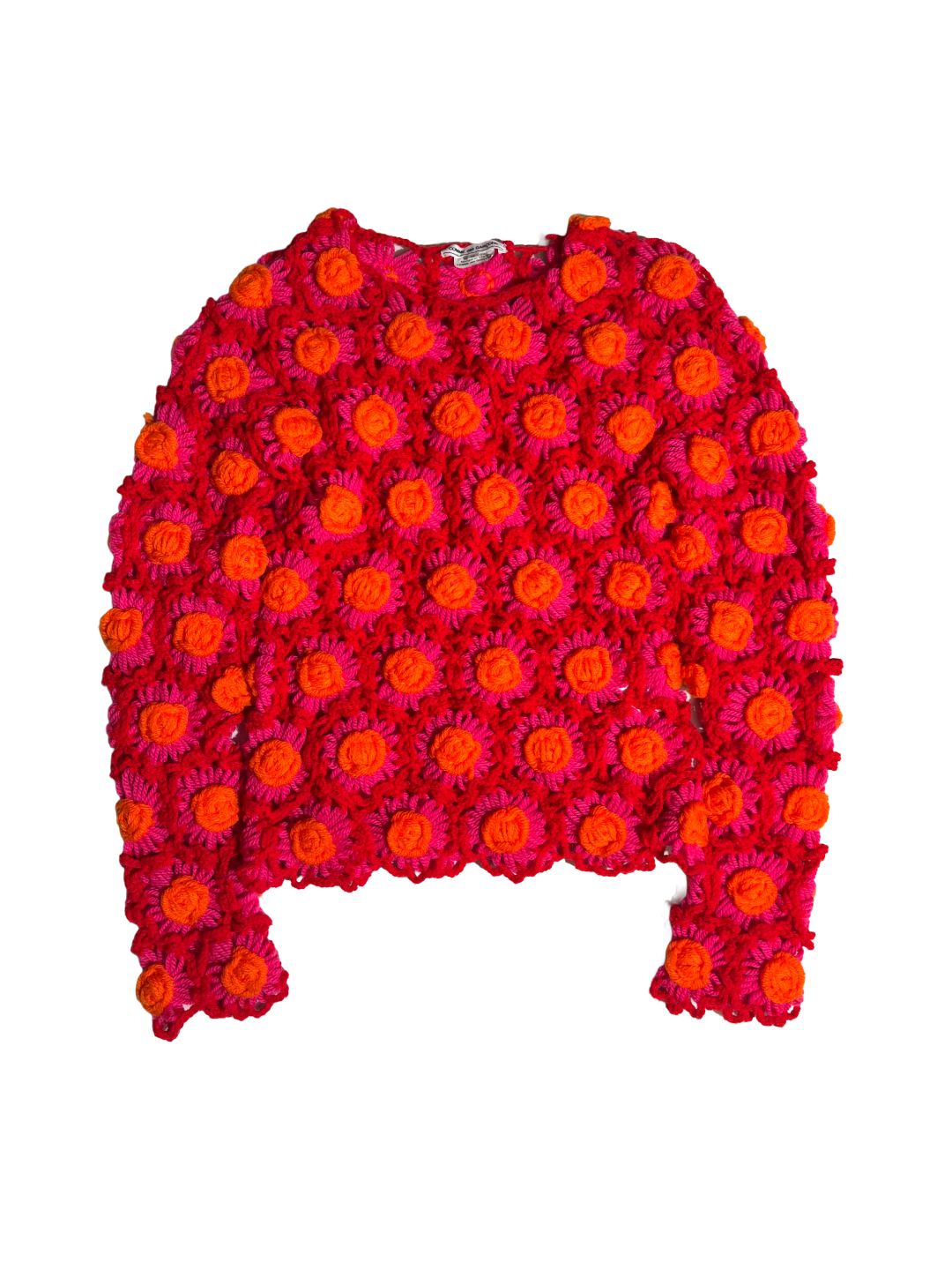 Comme des Garçons AW11 Flower Crochet Jumper by COMME DES GARCONS in size S from KNITWEAR category