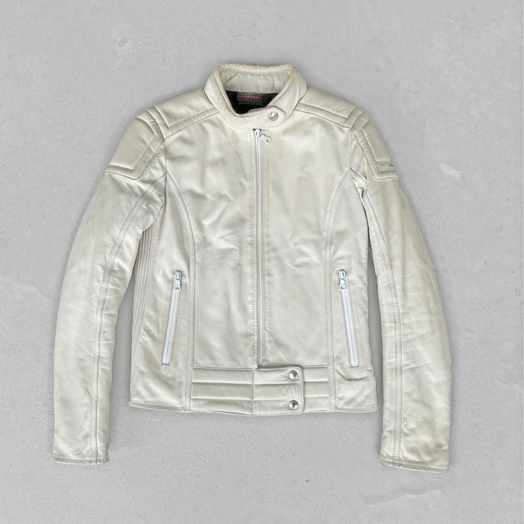 prada fw09 biker leather jacket by PRADA in size IT 40 from COATS & JACKETS category