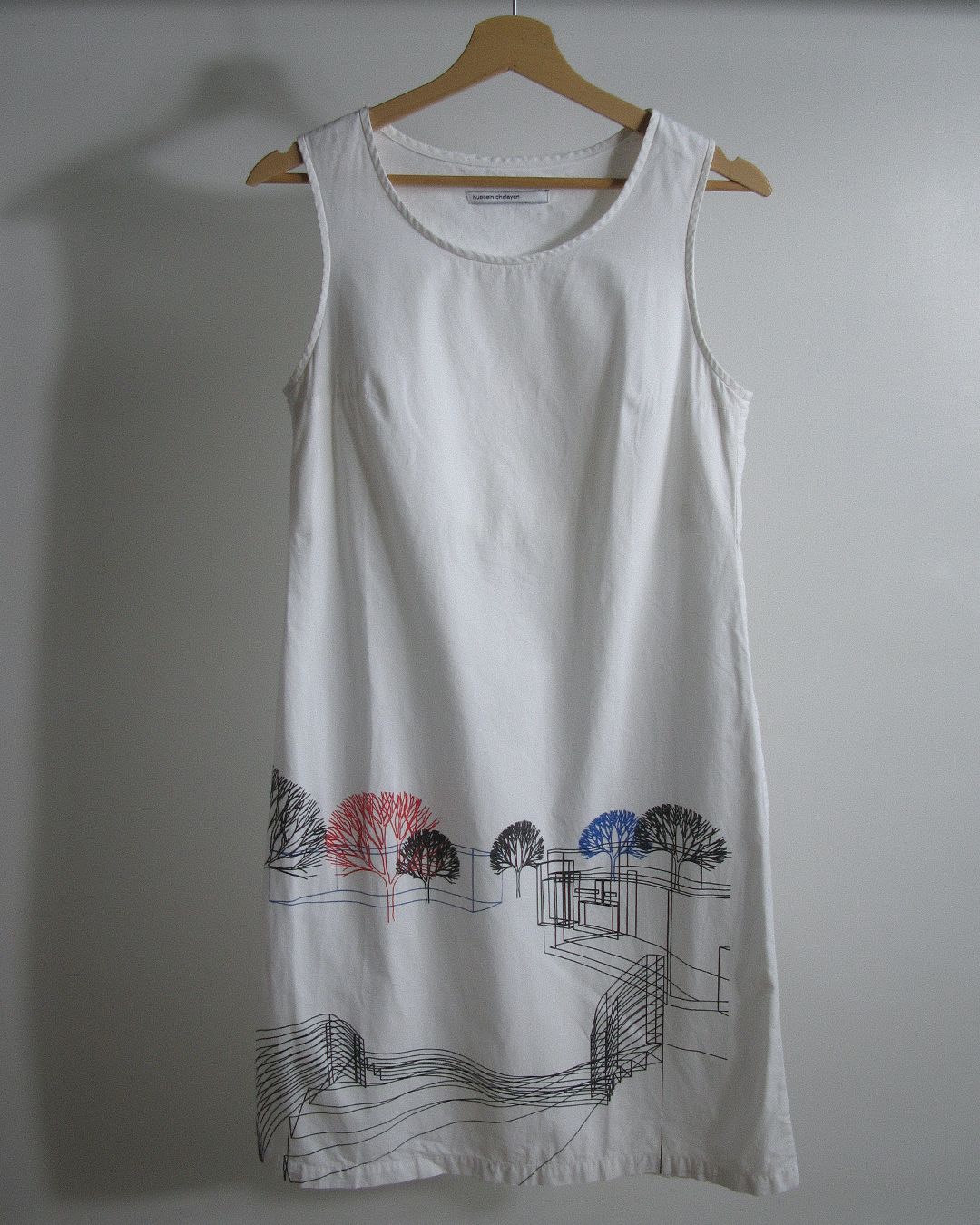 Architectural print A-frame dress by HUSSEIN CHALAYAN in size IT 38 from DRESSES category