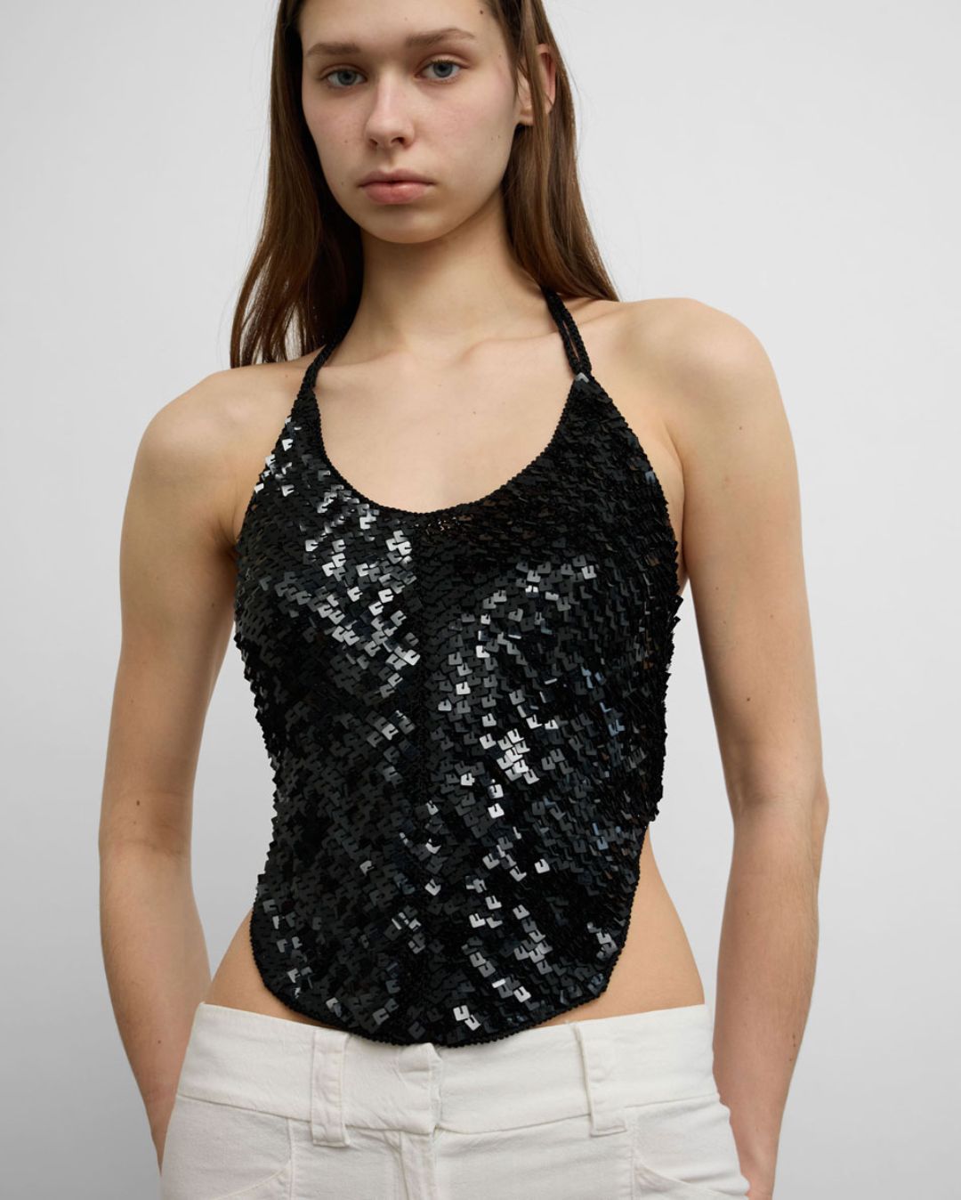 Sequin Halter Top by PLEIN SUD in size FR 36 from TOPS category