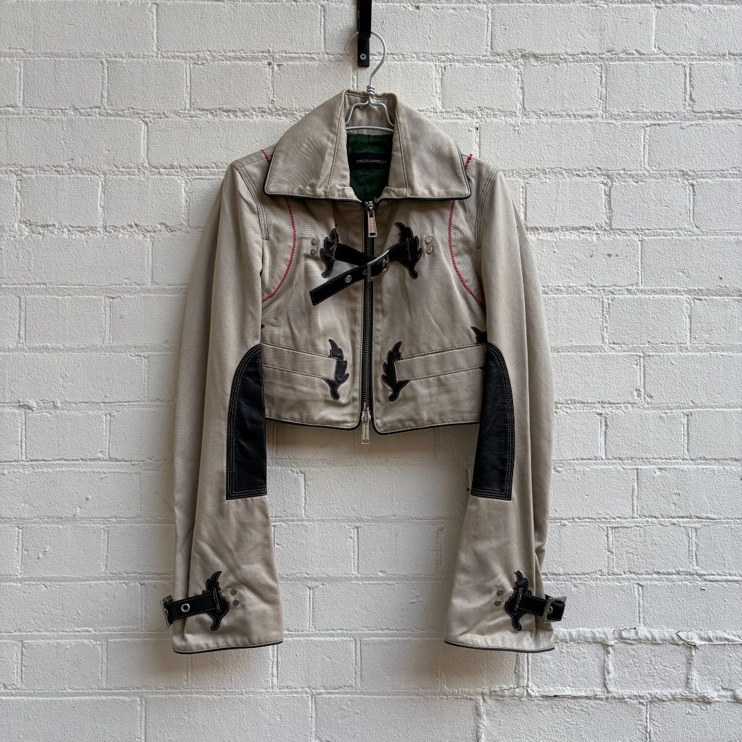 Dsquared2 Western Cropped Buckle Jacket by dsquared2 in size XS from COATS & JACKETS category