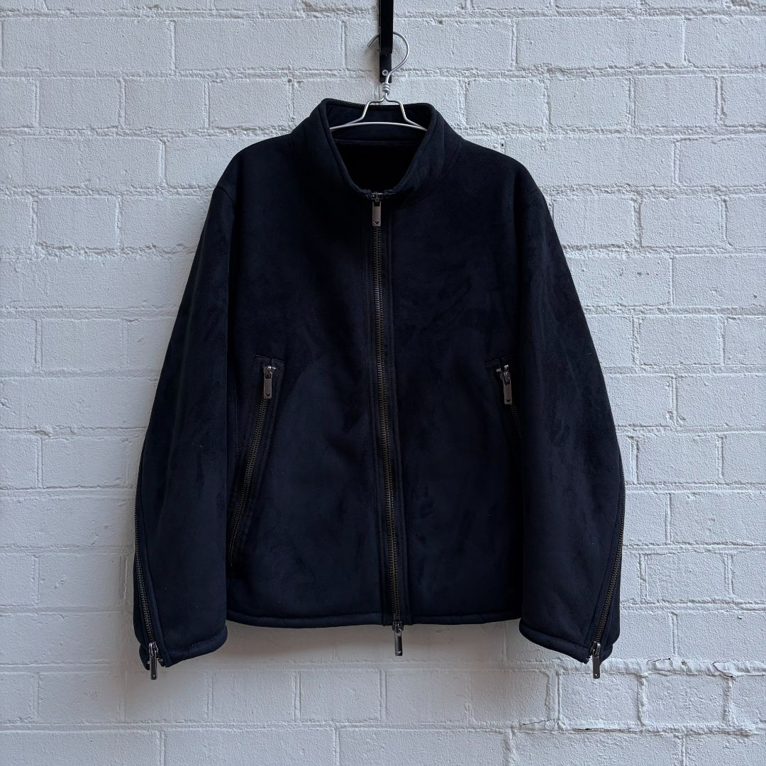 Emporio Armani aw2011 Arm Zip Shearling Jacket by emporio armani in size L from COATS & JACKETS category